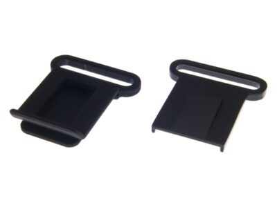 Černý trojzubec kovový 42×76 mm 1 kovova svorka 42 mm cerny mat 1 ks 2